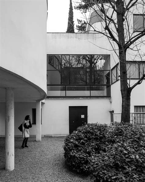 Le Corbusier Villa Savoye Black And White