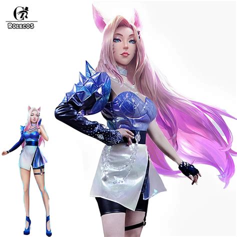 Lol Kda Ahri Disfraz De Cosplay Para Mujer Conjunto De Cosplay De