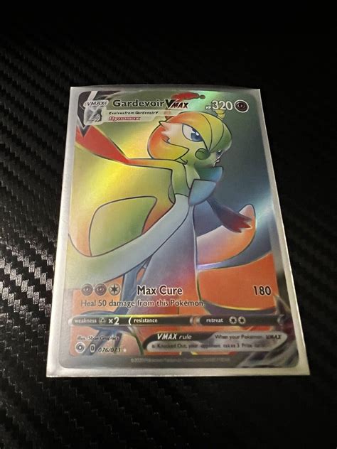 Mavin Pokemon Tcg Gardevoir Vmax Rainbow Secret Rare Champions Path Holo Full Art X2