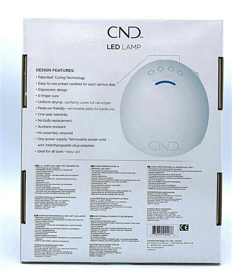 Cnd Professional Uv Led Light Lamp Shellac Gel Nail Dryer Brand New