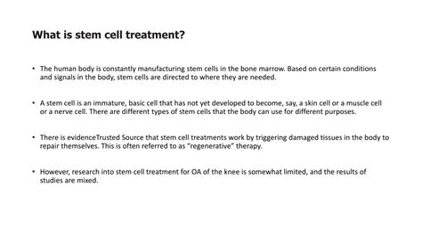 Ppt Can Stem Cell Therapy Repair Damaged Knees Powerpoint