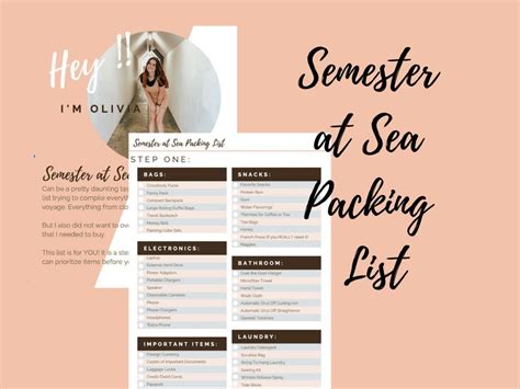 Step By Step Semester At Sea Packing List Artofit