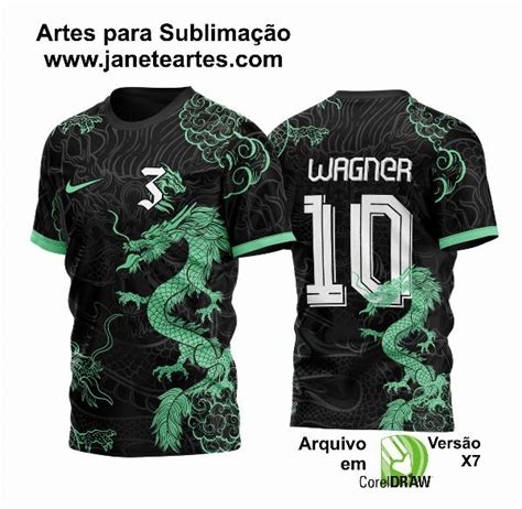 Arte Vetor Camisa Terceir O Drag O Verde Nuvem