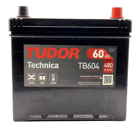 Batteria Tudor TB604 Technica 12V 480A 60Ah Tudor Technology