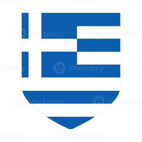 Greek flag in design shape. Flag of Greece in design shape 25862754 PNG