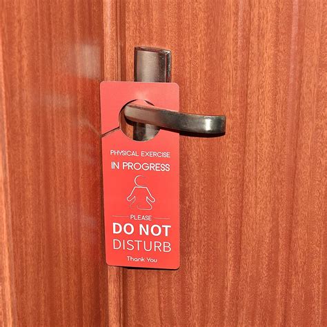 Buy Fallmiya Do Not Disturb Door Hanger Signspvc Plastic Double Sided