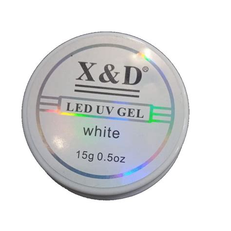 Gel Xd Branco Gramas Led Uv White Xd Acrigel Fibra Unhas Alongamento