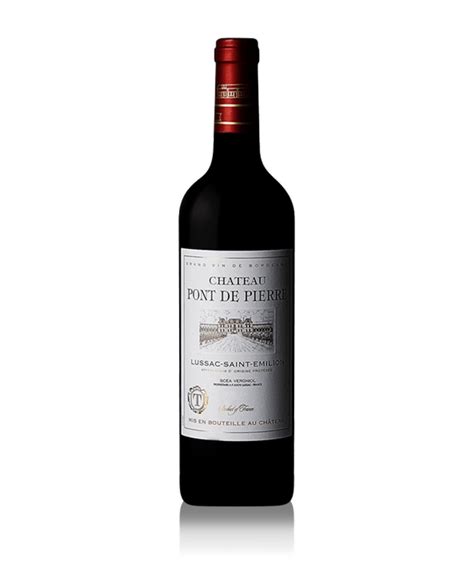 Vin Rouge Château Pont de Pierre AOP Lussac Saint Emilion Bordeaux