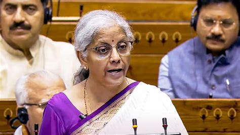 Budget Highlights Income Tax Nirmala Sitharaman Announces Revised