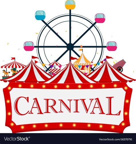 Funfair And Carnival Background Royalty Free Vector Image