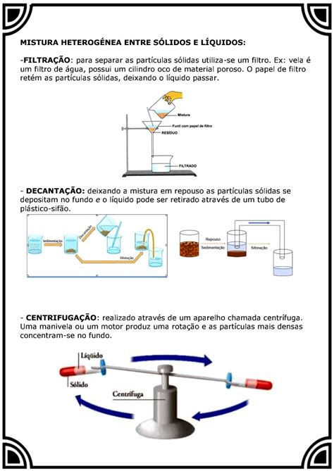 Ciências misturas Texto e atividades de ciências sobre misturas