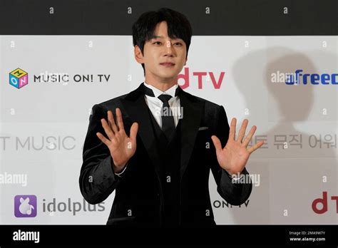 South Korean Singer Hwang Chi Yeul Poses For Photos During The Red