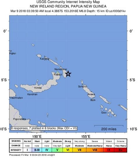 Pronósticos Y Terremotos Potente Sismo Submarino En Papúa Nueva Guinea