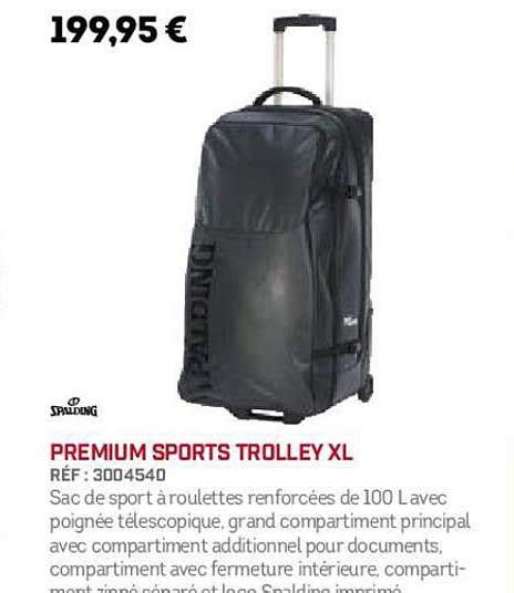 Promo Spalding Premium Sports Trolley Xl Chez Sport Icatalogue Fr