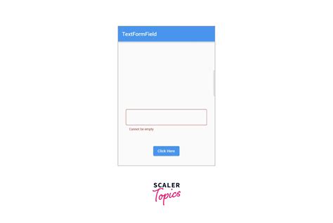 How To Implement Textfield In Flutter Scaler Topics