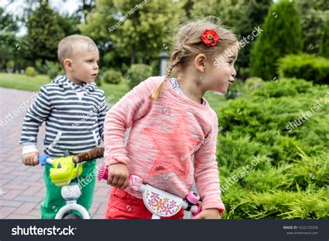 Kids Riding Bikes Park Children Enjoy Stock Photo 1622123356 | Shutterstock