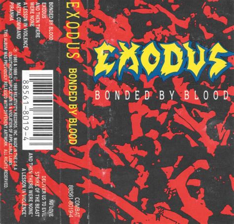 Exodus – Bonded By Blood (1989, censored cover, Cassette) - Discogs