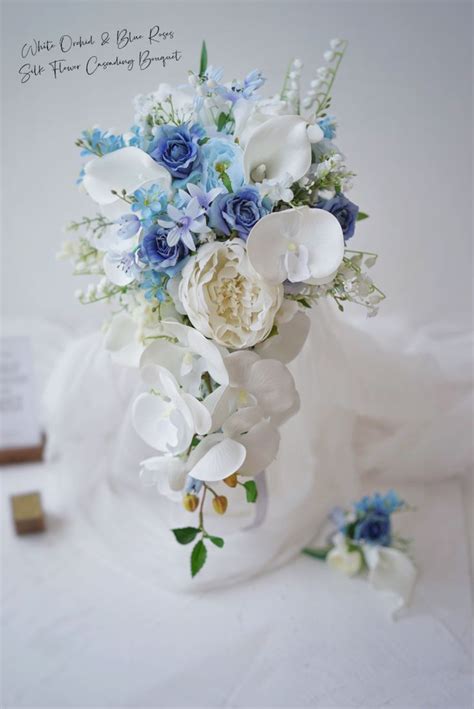 Pin Von Lemongrasswedding Auf Silk Flower Cascading Bouquet