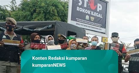 Gelar Operasi Di Pasar Bea Cukai Aceh Sita Batang Rokok Ilegal