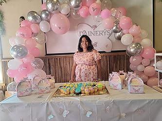 Amazon Pateeha Pink Balloon Arch Kit Ft White Pink Silver