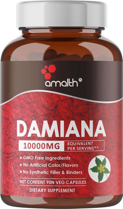 Amazon.com: AMALTH Damiana Leaf Extract 10:1 Equivalent to 10000 mg