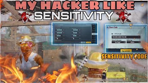 My Hacker Sensitivity L Update Bgmi Sensitivity Settings Code L