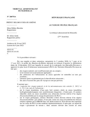 Remplissable En Ligne Tribunal Administratif De Marseille N