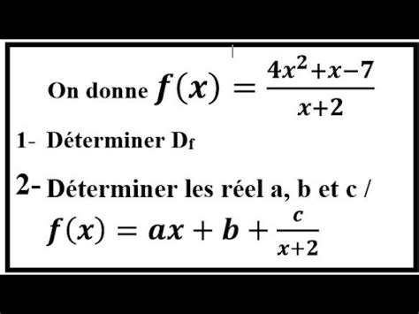 F X X X X D Terminer Df D Terminer B Et De F X Ax B C