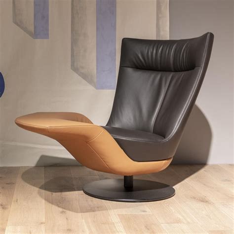 Fauteuil Contemporain PLI Frank Sitzmöbel GmbH En Cuir Avec