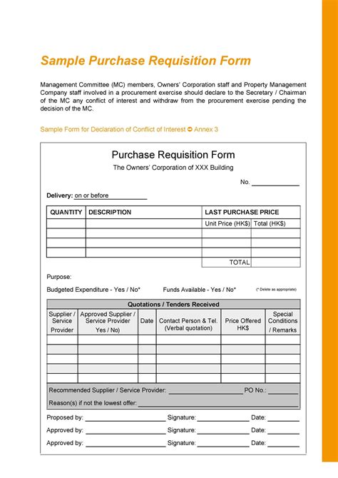 50 Professional Requisition Forms Purchase Materials Lab