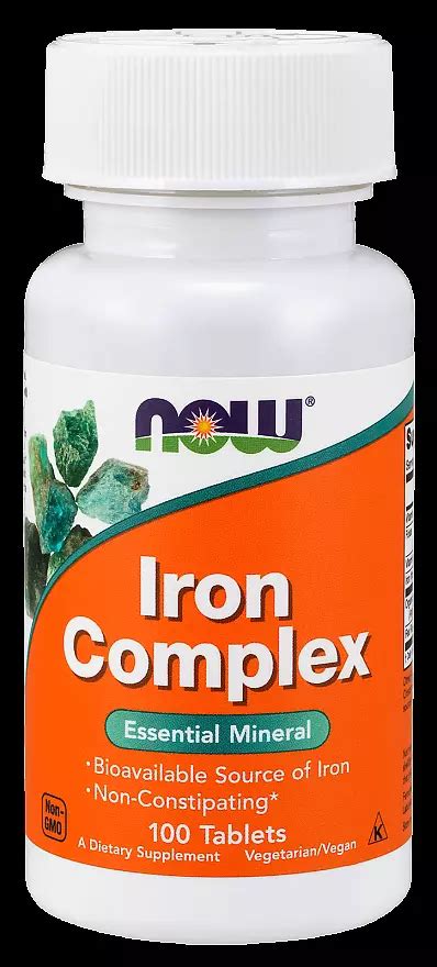 Iron Complex 100 Tab Now Foods