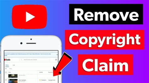 How To Remove Copyright Claim On Youtube Youtube Par Copyright Claim