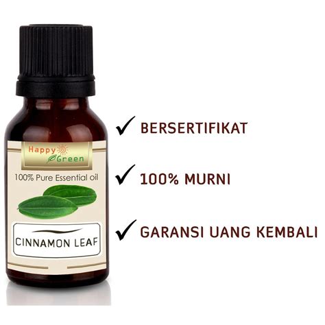 Jual Happy Green Cinnamon Leaf Essential Oil Minyak Atsiri Daun Kayu