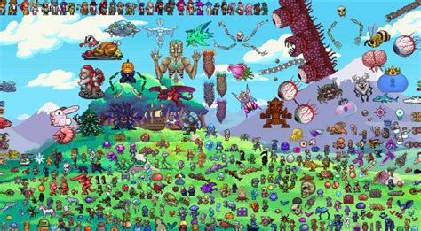 All Terrarias Enemies Rterraria