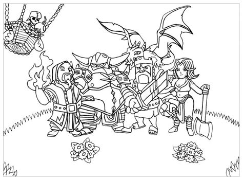 Desenhos Para Colorir De Clash Of Clans Como Fazer Em Casa