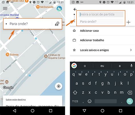 Uber Cabify e 99POP como usar a voz para buscar endereço no Android