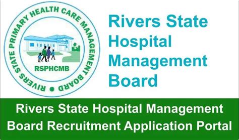 Rivers State Hospital Management Board Recruitment 2023 Application