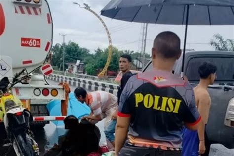 Tabrak Truk Tangki Pertamina Pemotor Meninggal Dunia Prokal