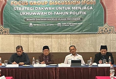 MUI Dan Polri Gelar FGD Mencegah Potensi Kegaduhan Sosial Akibat Pemilu