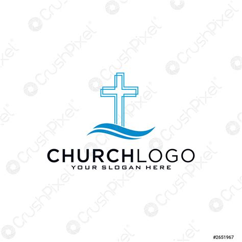 Church Logo Christian Symbols The Cross Of Jesus The Fire Stock Vector 2651967 Crushpixel