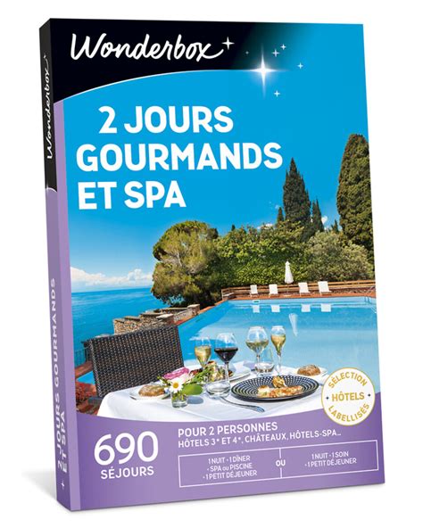 Coffret Cadeau WONDERBOX 2 Jours Gourmands Et Spa La Poste