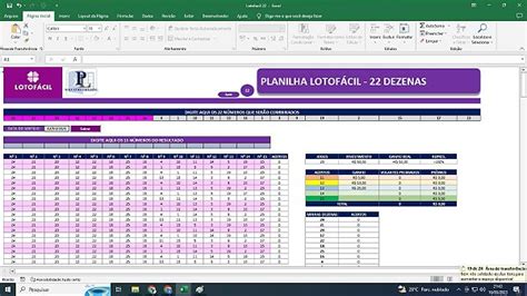 Planilha Lotof Cil Desdobramento De Dezenas Planilhas Prontas