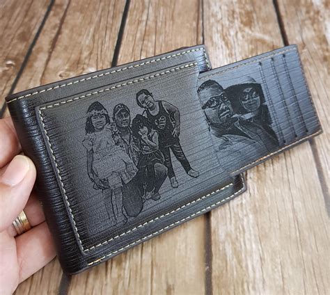 Customized Leather Men Wallets IUCN Water