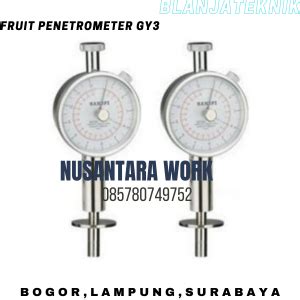 Fruit Penetrometer Gy Alat Uji Kekerasan Buah Official Website Cv