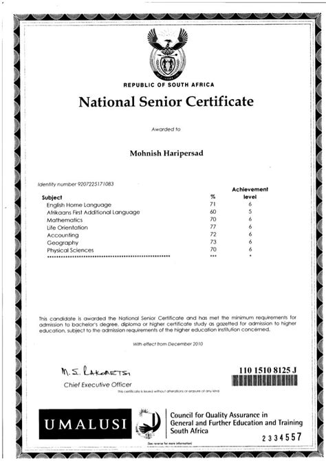 Nsc Certificatepdf