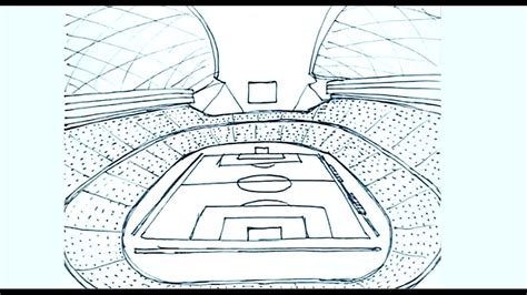 Dibujos de estadios de futbol 1 2 Cómo dibujar un estadio de futbol