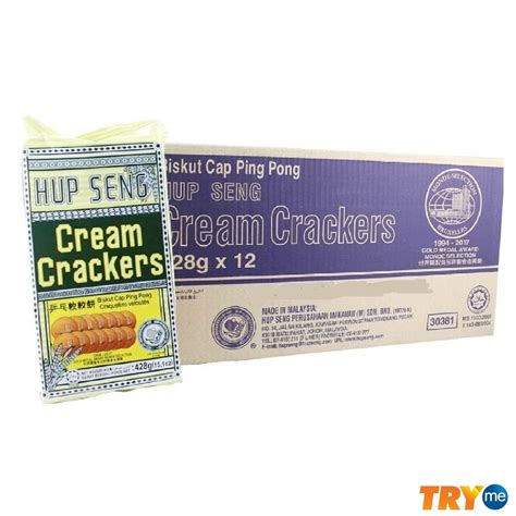 Hup Seng Cream Crackers G X Pcs Shopee Malaysia