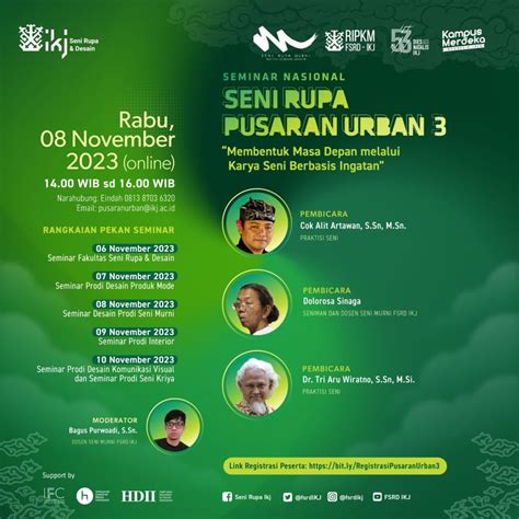 Seminar Nasional Daring Pusaran Urban Prodi Seni Murni Membentuk