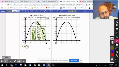 Topic 6 2 Approximating Areas With Riemann Sums Youtube