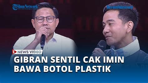 Video Gibran Senggol Cak Imin Bawa Botol Plastik Saat Bahas Lingkungan